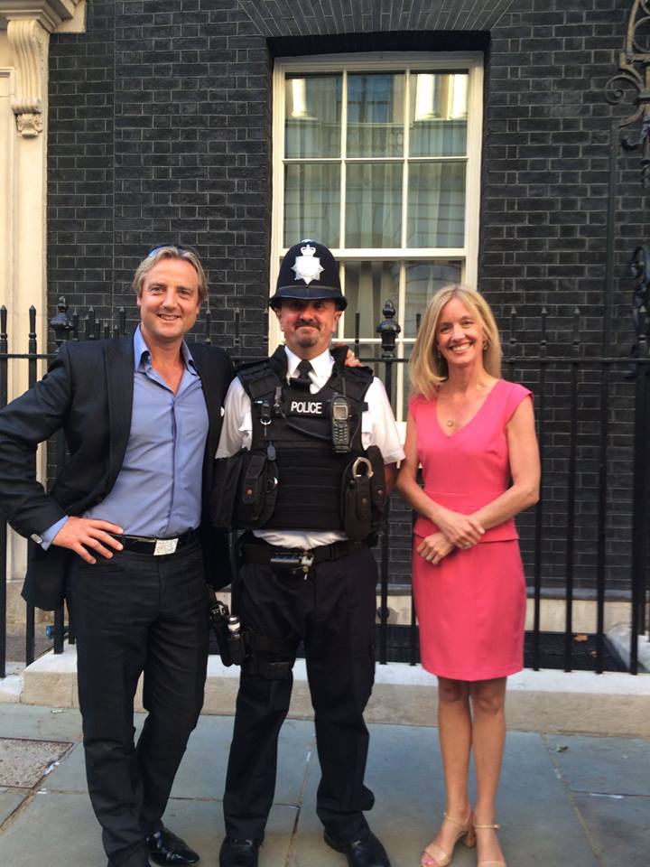 Geoff, Simone and policeman
