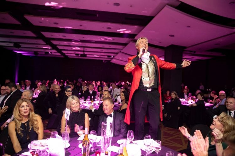 Geoff Sewell performing at a corporate event entertainment